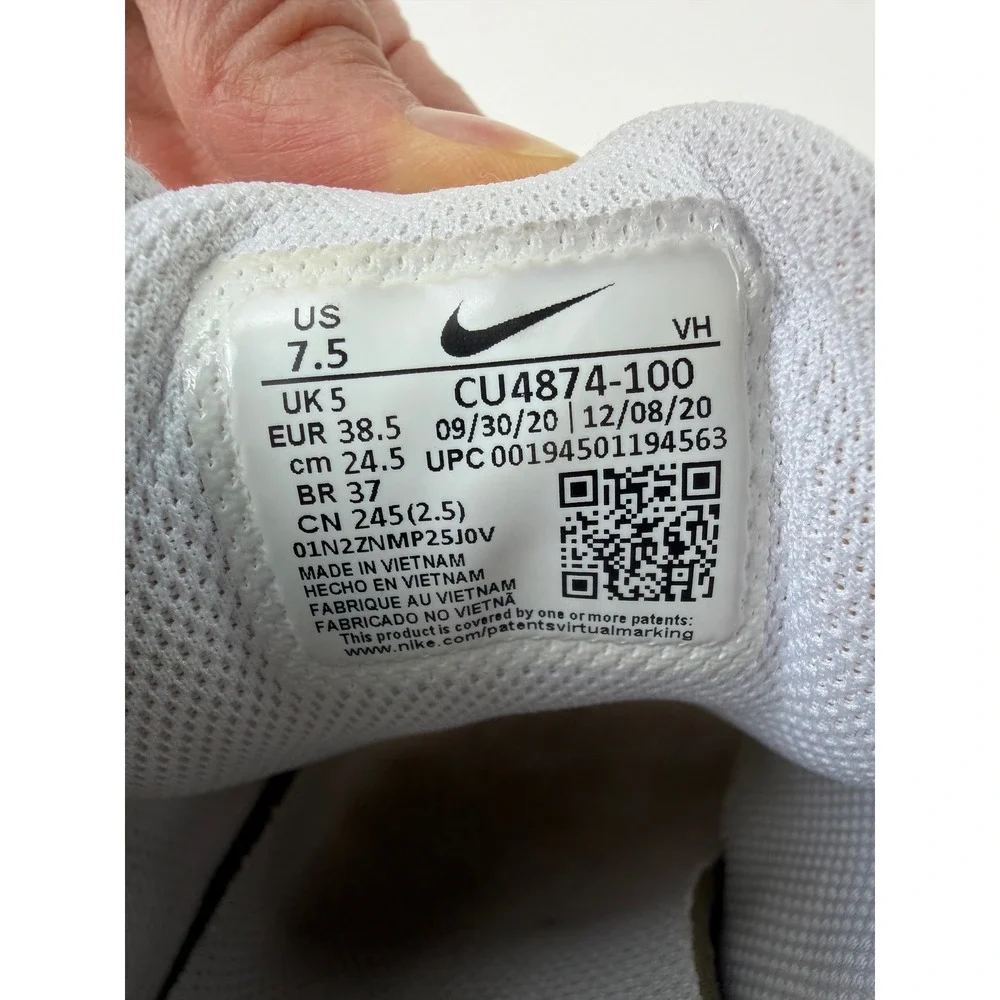 Nike Womens RYZ 365 II Sneakers 7.5 White CU4874-100 Cut Out Platform Chunky